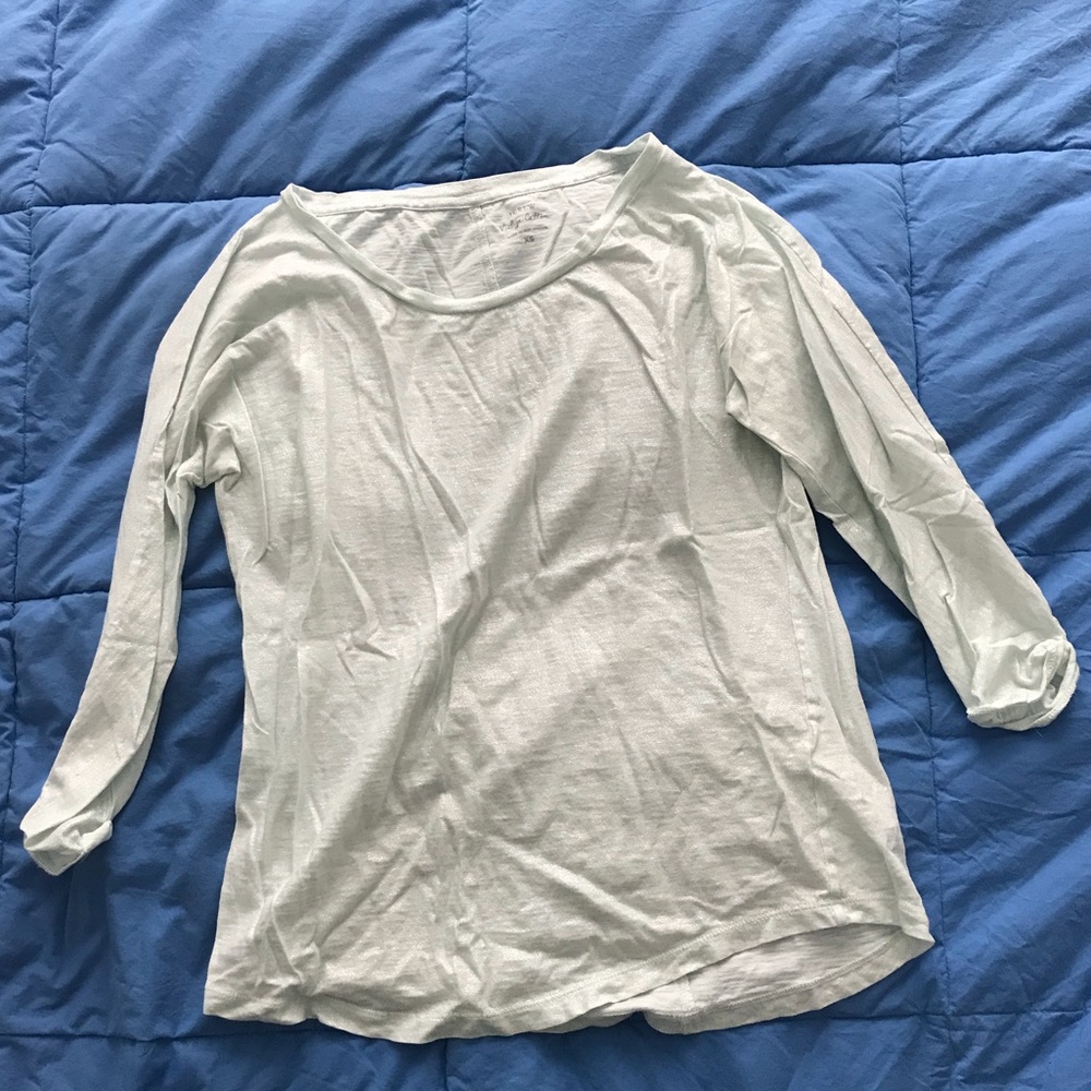 J. Crew Boatneck Metallic Shirt Size XS